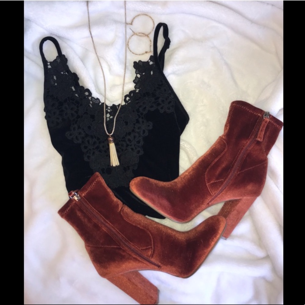 Steve Madden Orange Booties